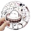 54Pcs Ghost Graffiti Stickers Halloween Cartoon Stickers Waterproof Stickers
