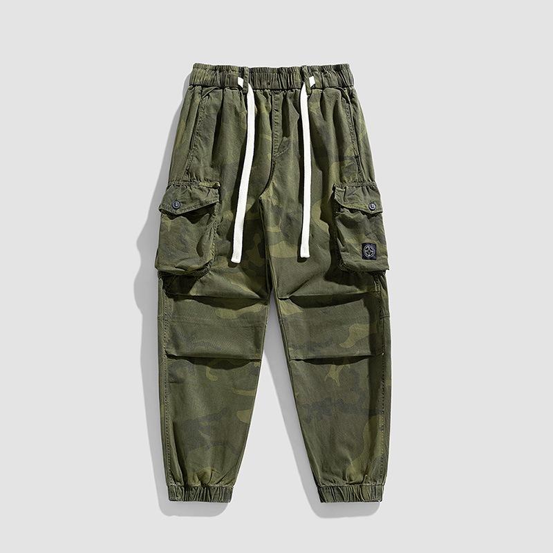 New men's overalls trousers camouflage sports outdoor versatile trousers high street simple fashion personalized style