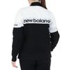New Balance Golf Crew Neck Sweater Logo x Black 1 (Stretch, Jacquard) / Women's / 012-4270502 030_White [M]