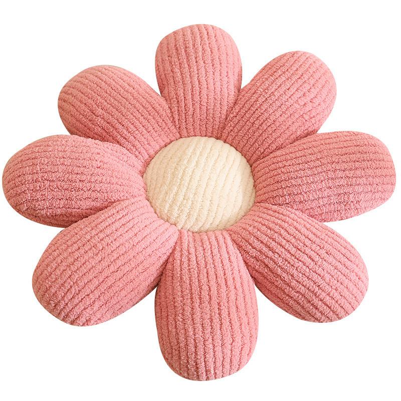Soft Plush Polyester Woven 8-Petal Flower Cushion Assorted Colors Home Sofa Bedroom Chair Decorative Pillow Japanese Tatami Mat Cushion Pad