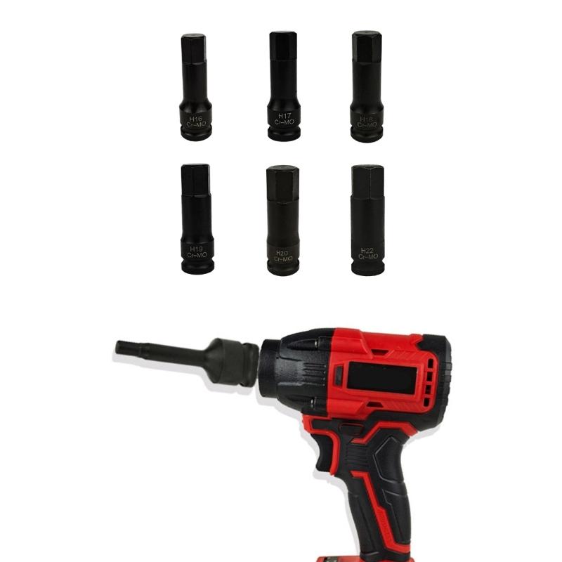 Solid Integrated Hex Key Sockets Suitable With Air Tool 4mm To 10mm Ergonomic Design For Mechanics