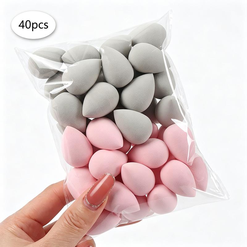 30/40Pcs Mini Makeup Sponges, Expand When Exposed To Water, Can Be Used Both Wet And Dry, Suitable For All Skin Types