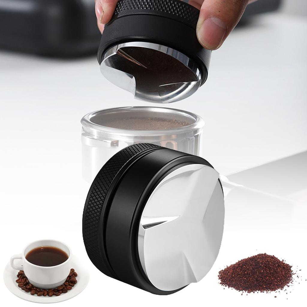 51/53/58mm Coffee Distributor – Professional Espresso Distribution Tool, Aluminum Alloy Textured Grip, For Portafilters, Black