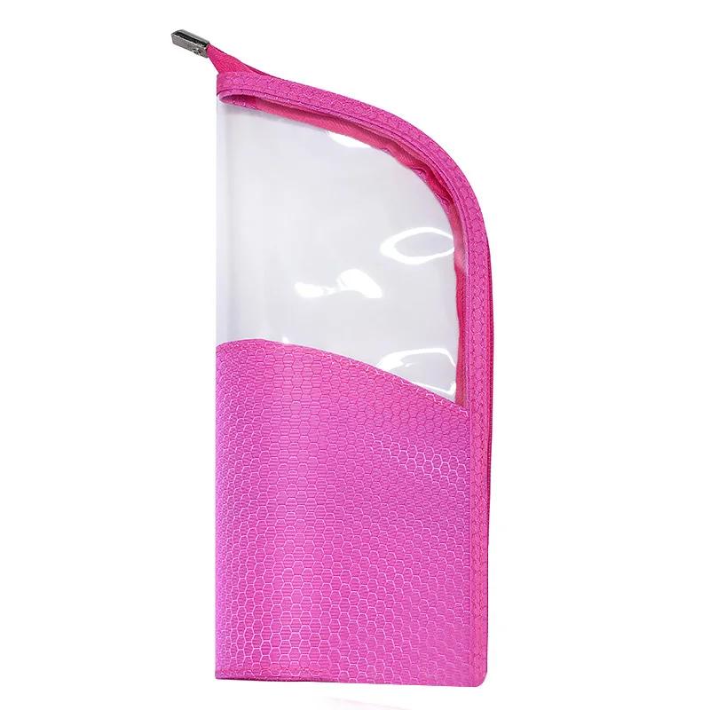 

Makeup Brush Travel Case Cosmetic Toiletry Bag Organizer for Men Women Beauty Tools Kit Pouch Wash Storage Accessories рожевий червоний колір