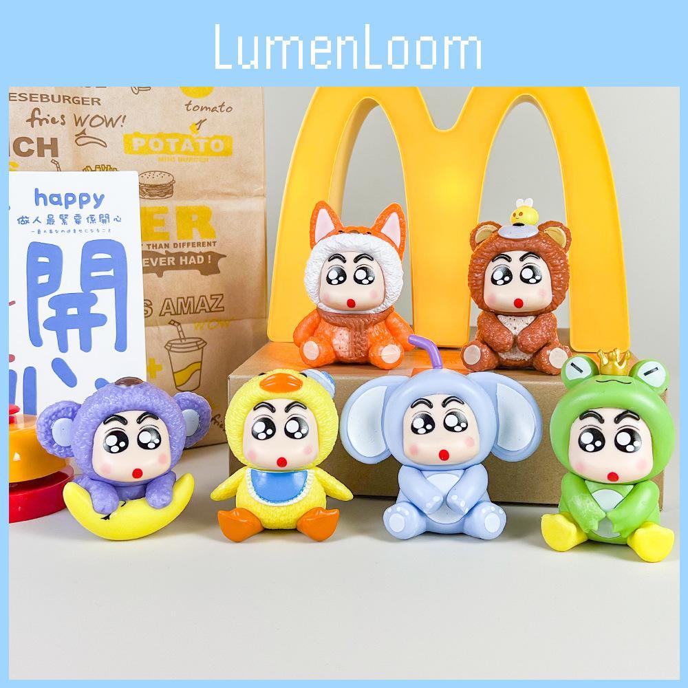 Crayon Shinchan Pvc Figure With Little Frog And Fox Design For Collectors And Anime Fans