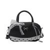 Simple Elegant Handbag Bost Shoulder Bag Lace Ribb Bow Decor Crossbody Bag Small Square Bag Casual Women Bags