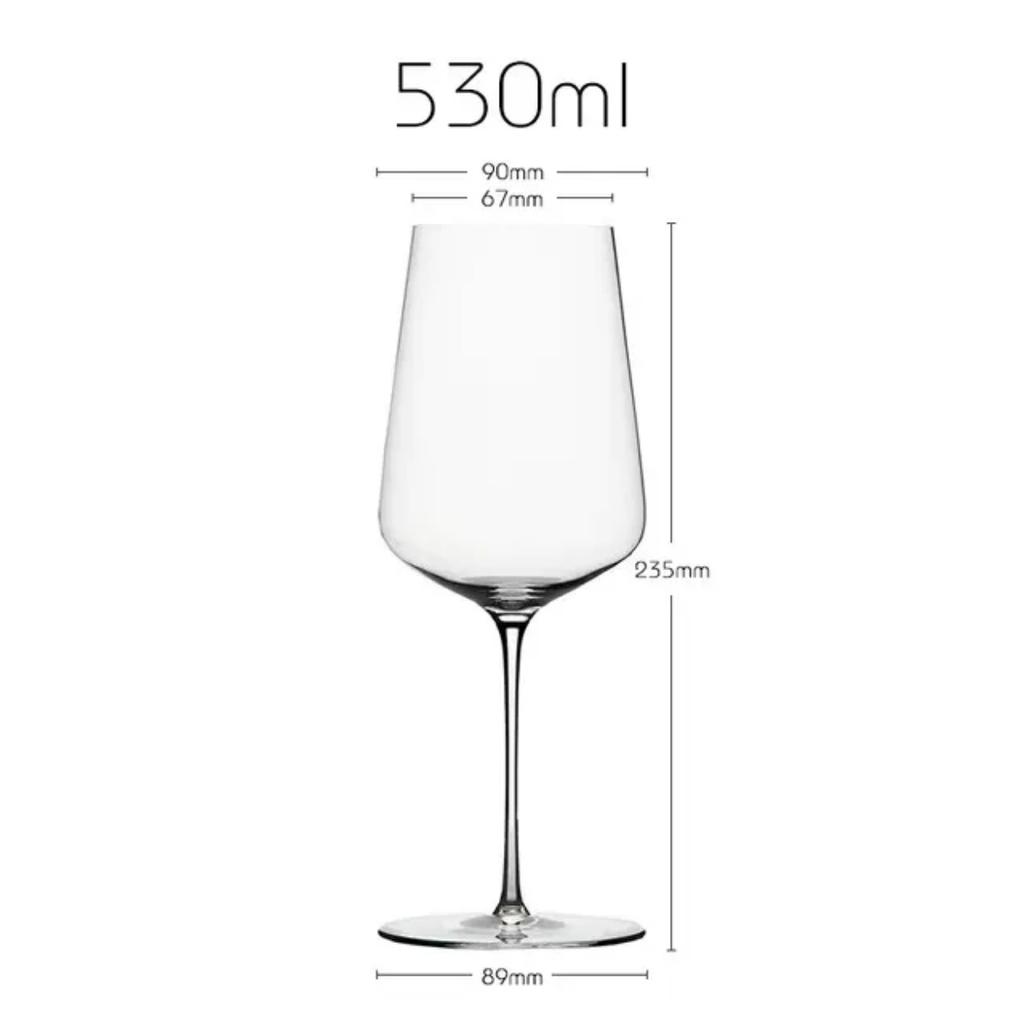 European Style Upscale Banquet Crystal Handmade Wine Glass, Extremely Thin Masterly Craft, Perfect Flawless Classic Goblet