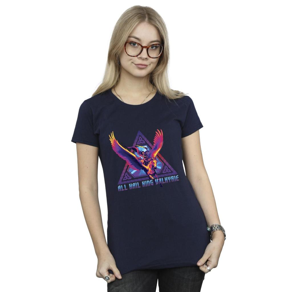 Marvel Womens/Ladies Thor Love And Thunder Valkyrie Cotton T-Shirt