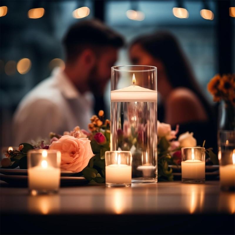 30Pcs Unscented Floating Candle Decorative Floating Candle for Wedding Pool,Valentine Day Bathtub,Christmas Decoration