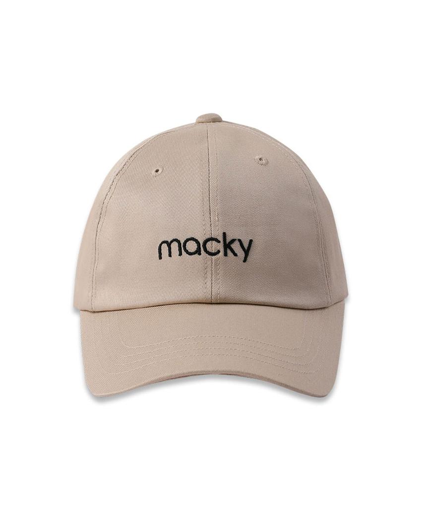 MACKY Logo Ball Cap Beige