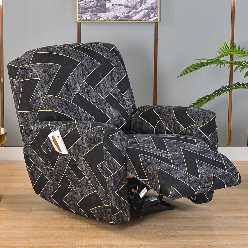 

Чехлы для реклайнеров 4 шт./комплект Чехлы для ленивых мальчиков Чехол для дивана, стула, нескользящий, откидывающийся, с карманами для хранения, защитный чехол для мебели в гостиной