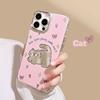 Pink Cat Fish Applies To 17 Apple 14promax Mobile Phone Case 16 Electroplated Mirror Iphone13 Original 15 Cute