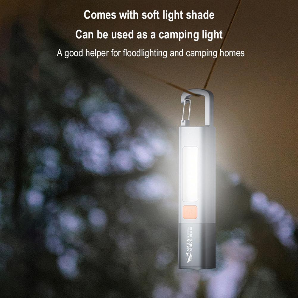 1PCS Super Bright LED Flashlight XPE Torch Light With Hook Camping Light USB Rechargeable Zoomable Outdoor Waterproof Flashlight