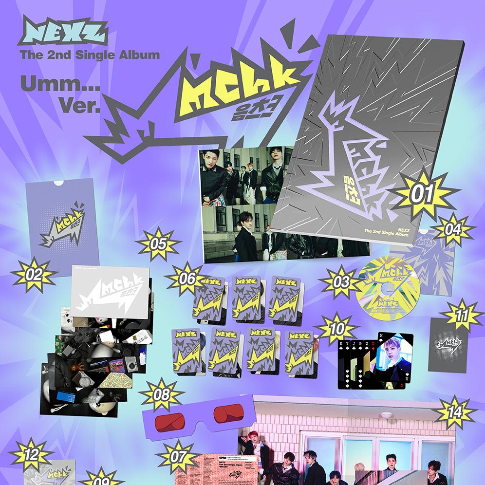 NEXZ The 2nd Single Album - Mmchk (Umm…ver. / Chk! ver.)