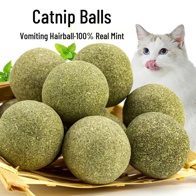 Avocado Catnip Ball: Durable, Bite-Resistant Toy for Molar Cleaning and Entertainment