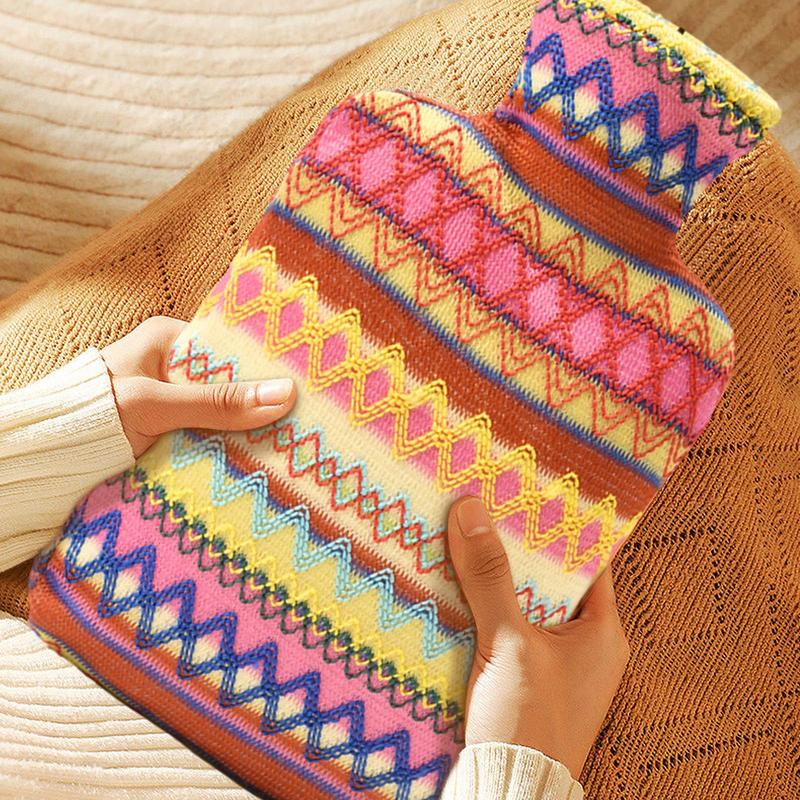 Hot Water Bottle with Soft Cover for Shoulder Back Legs Waist Cold Use 2L Neck Water Bag Winter Warm Bed Gift For Women
