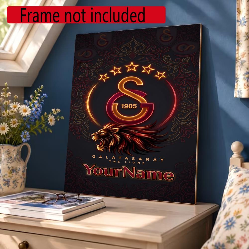Galatasaray Personalized Text Diamond Painting Round Diamond Mosaic Rhinestones Diamond Embroidery Craft Kit Wall Decor Without Frame