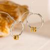 French Versatile 18K Gold Steel Circle Earrings: Non-Fading, Influential Style