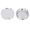 Uxcell Universal Wheel Center Hub Caps, 54mm Outer Diameter, 9 Clips, Protector, Silver Tone, 4 Pieces