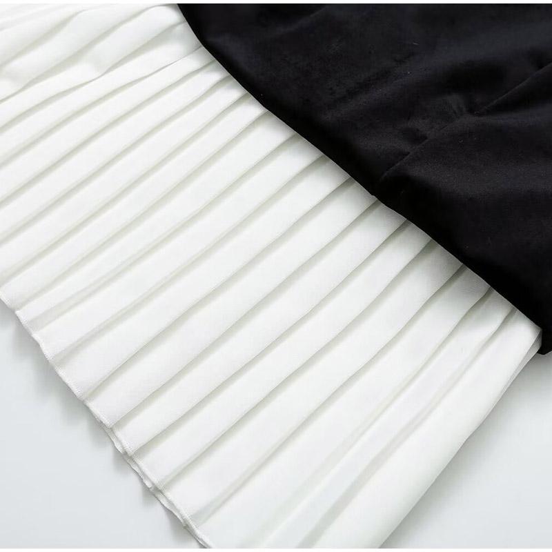 Off Shoulder Pleated Patchwork Women Dress Backless Sleeveless Summer Tube Top Female Mini Robe