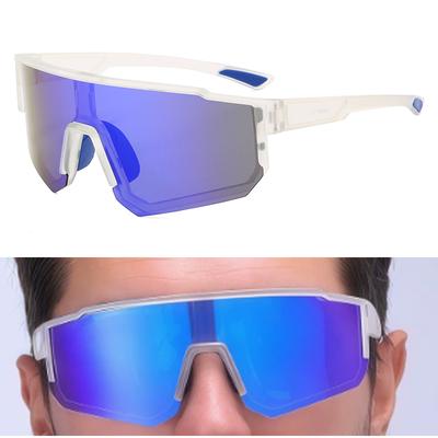 Photochromic TR Wrap-Around Sports Sunglasses for Men & Women - UV400, One-Piece Design for Cycling, Fishing, Skiing & Fashion