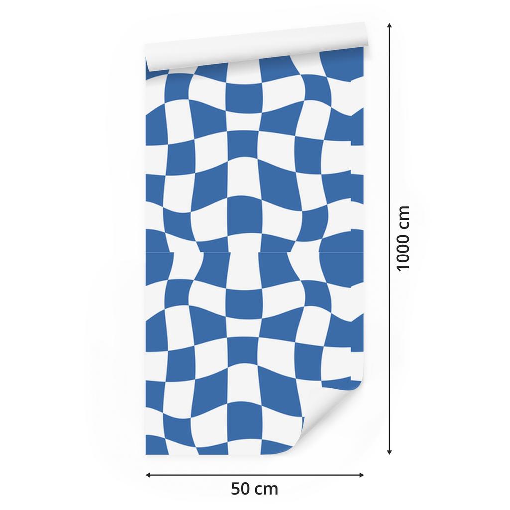 Wallpaper Free checkerboard blue and white, blue background 50x1000