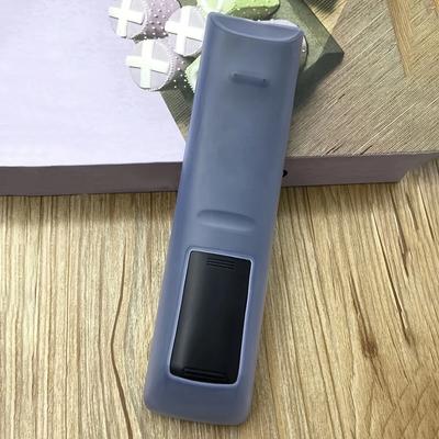 1 funda de silicona, funda protectora transparente para mando a distancia de TV y aire acondicionado, funda protectora a prueba de polvo