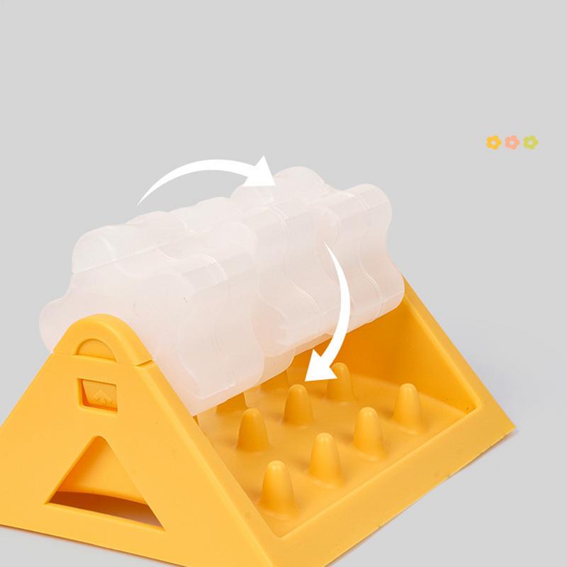 Pet Puzzle Feeder Treat Dispensing Puzzle Toys Training Interactive Puzzle Feeder Adjustable Rotating Flower Slow Feeder Fun