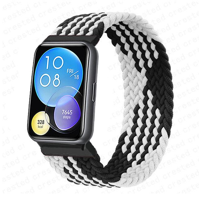 No Buckle Elastic Nylon Strap for Huawei Watch Fit 2 Sport Braided Belt Band Wristband Smartwatch Accessories for Huawei Fit 2 Watch