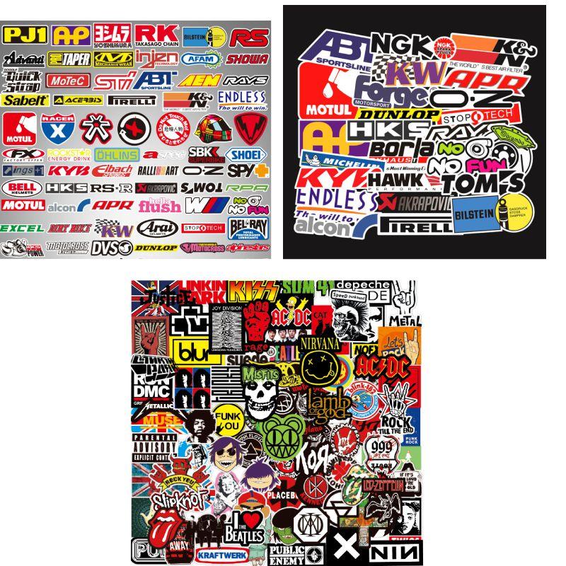 Heavy 100ps Punk Metal Rock Band Stickers Diy Graffiti Skateboard Computer Decal