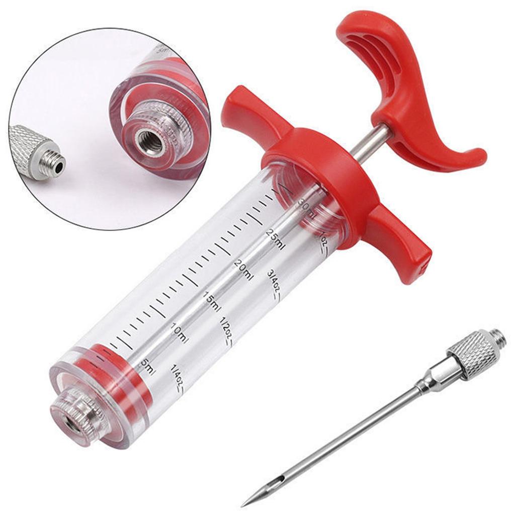 Kitchen Seasoning Syringe Turkey Needle Marinade Syringe Barbecue Syringe Baking Tool Injection Needle