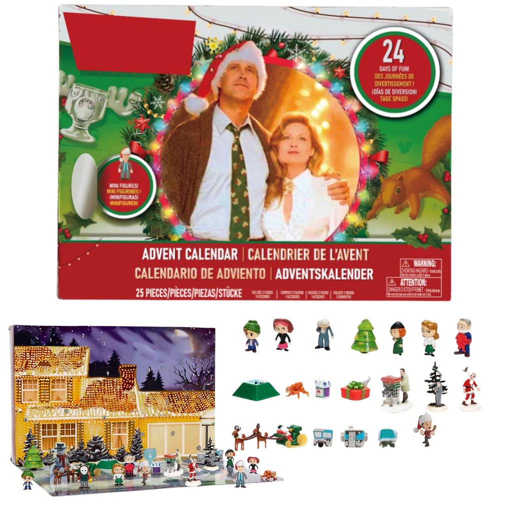 Crazy Christmas Holiday Advent Calendar Gift Includes 24 Gifts, Christmas Holiday Figures And Accessories
