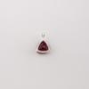 Red Garnet Gemstone 925 Sterling Silver Jewelry Handcrafted Pendant 0.58" Gift CZP-15-13