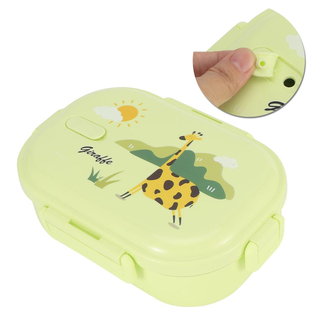 Insulated Lunch Box Leak Proof Stainless Steel Bento Box Japanese Food Children Container(Green )