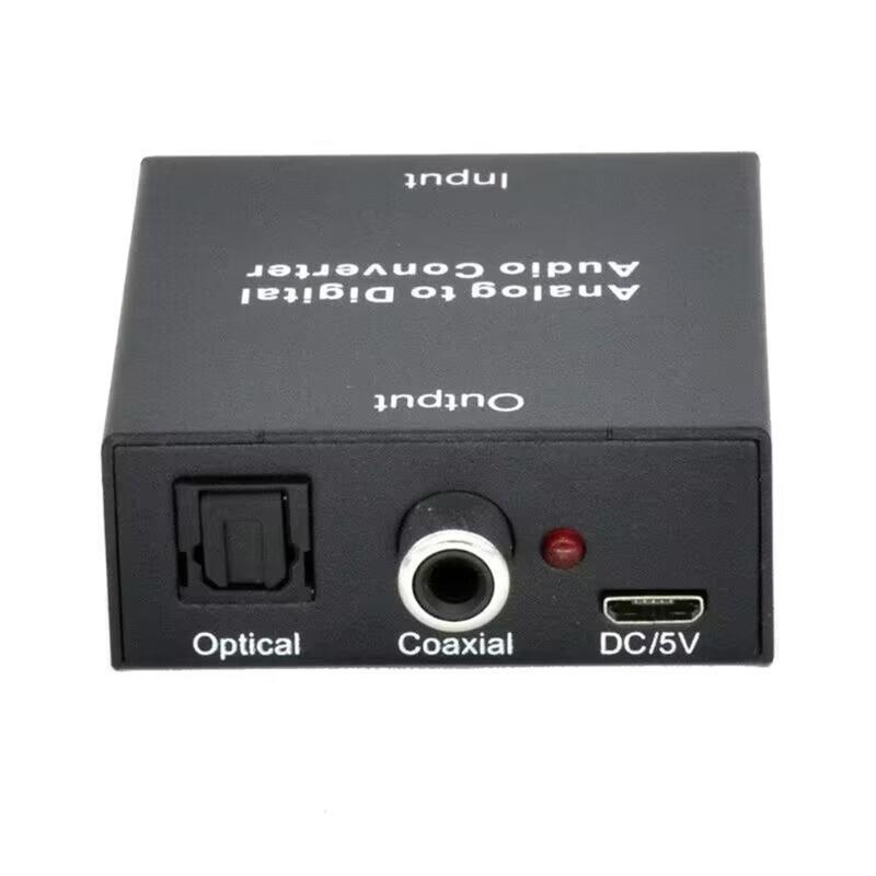 Digital to Analog Audio Converter Optical Fiber Coaxial Signal to Analog Spdif Stereo- 3.5MM RCA- Amplifier Decoder-