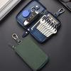 New Leather Keychain Men Women Key Holder Organizer Pouch Large Capacity Car Key Wallet Housekeeper Key Case Mini Card Bag