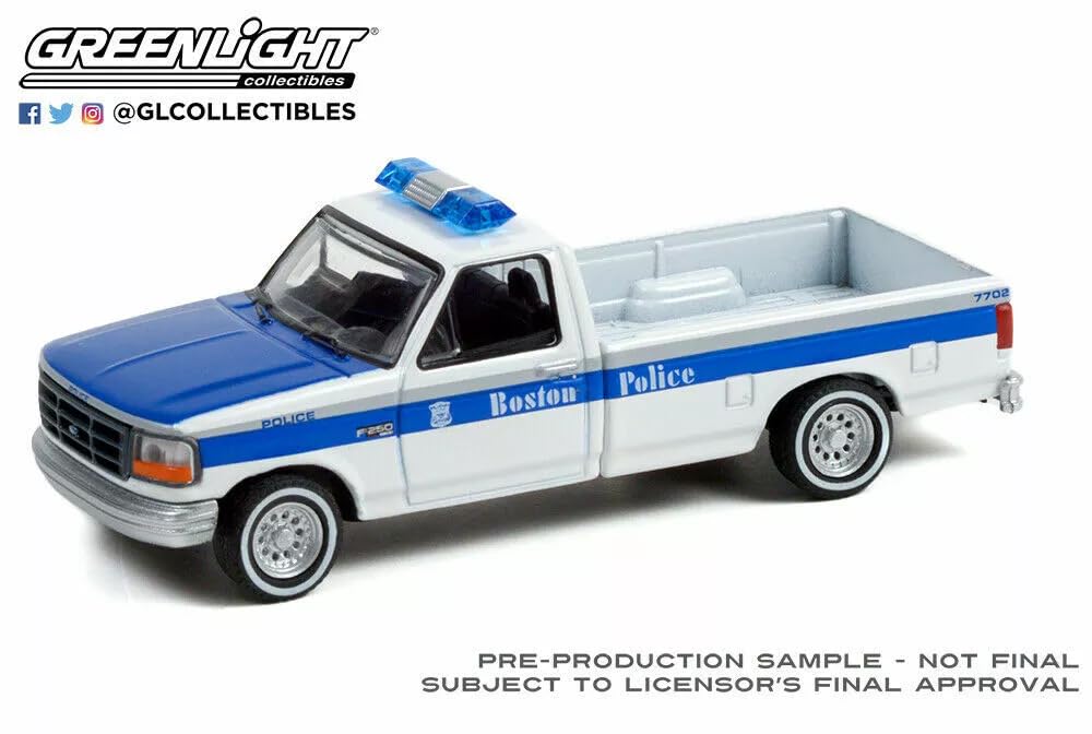 Greenlight Scale Boston Police Department Ford Pickup Diecast Model Car 1/64 F-250 [Used]