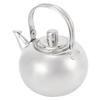 Tekanna i 304 rostfritt stål Platt botten Induktionsspis Vattenkokare Tekanna med filter Silver 14cm