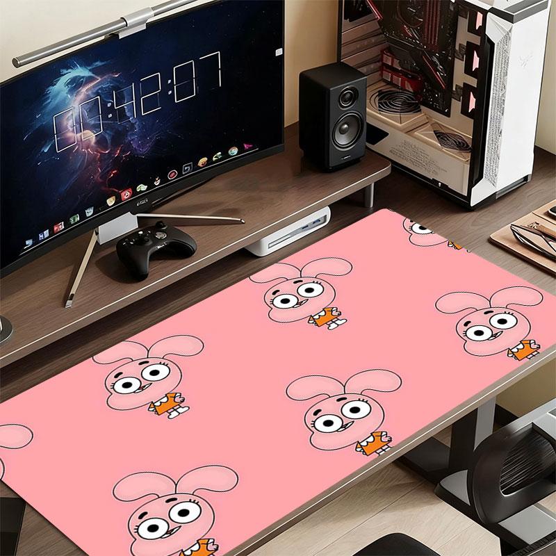 Anais Watterson Mauspads, Große Gaming-Schreibtischmatte, Rutschfestes XXL-Mauspad für Laptop & Tablet, Mini-PC-Spielmatte mit Genähten Kanten