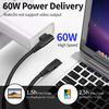 Phone Charging Cable Extra-Long Wide Compatible Stable Output Right-Angle Design Fast Charging 60W