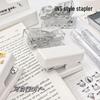 Transparent Ins-Style Mini DIY Cartoon Stapler Set for Students