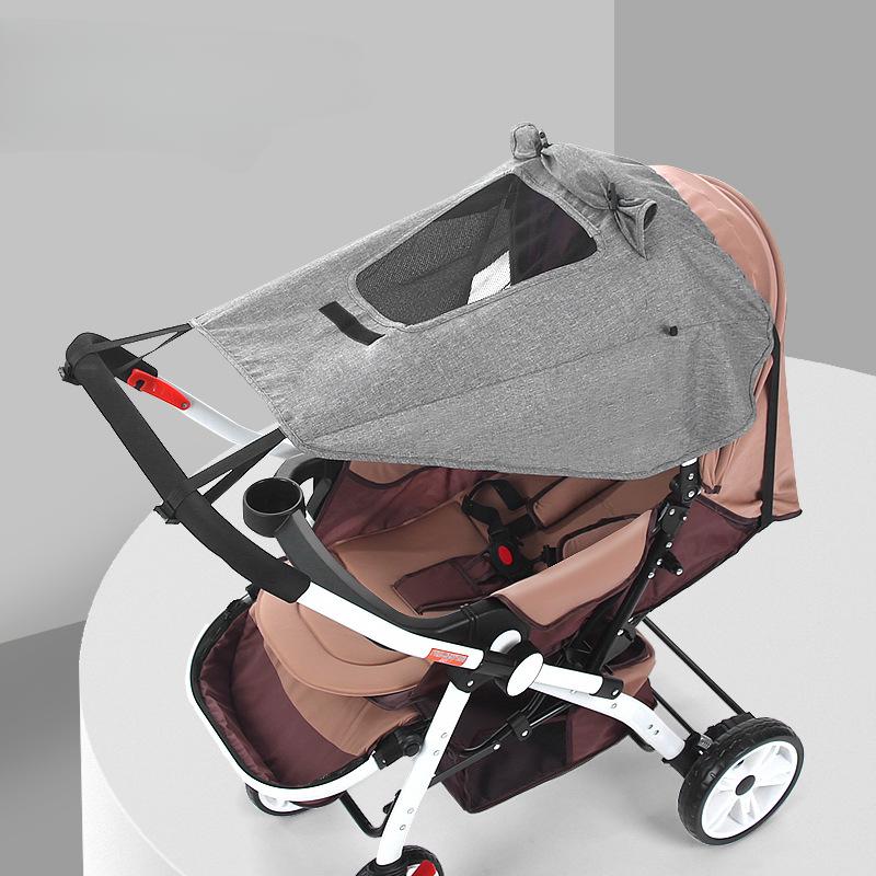Baby Stroller Rag Shade Blocks UV UVB Sun Rays Cover Car Awning Raincover Sun Shade Sun Visor Canopy Cover Stroller Accessory