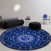 Sun Moon Constellation Round Rug Occult Astrology Carpet for Living Room Soft Kids  Bedroom Fashion Chair Rug Non-slip Floor Mat