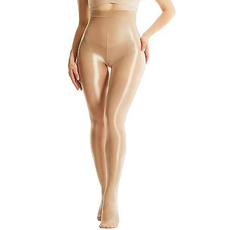 Übergröße Damen Strumpfhose Damen Glänzende Strümpfe