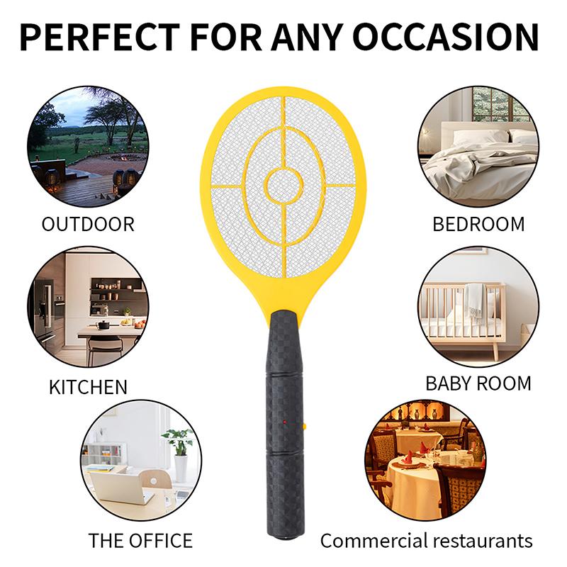 Rechargeable Electric Mosquito Swatter Killer Racket Portable Durable Home Use