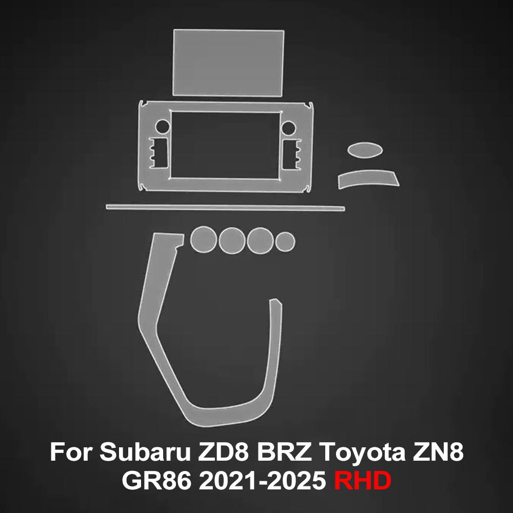 For Subaru ZD8 BRZ Toyota ZN8 GR86 2025 2025 2025 2025 2025 Car Interior Protective TPU Film Anti-scratch Pre-cut PPF Sticker for Subaru ZD8 BRZ