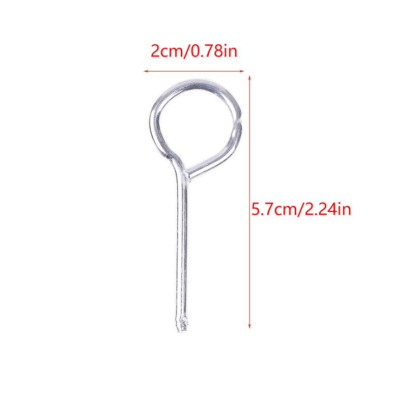 100 Stück Feuerlöscherzubehör, runder Eisenstift mit Loch, Ventil-Sicherheitsstift, Eisendrahtstift für Trockenpulver-Feuerlöscher
