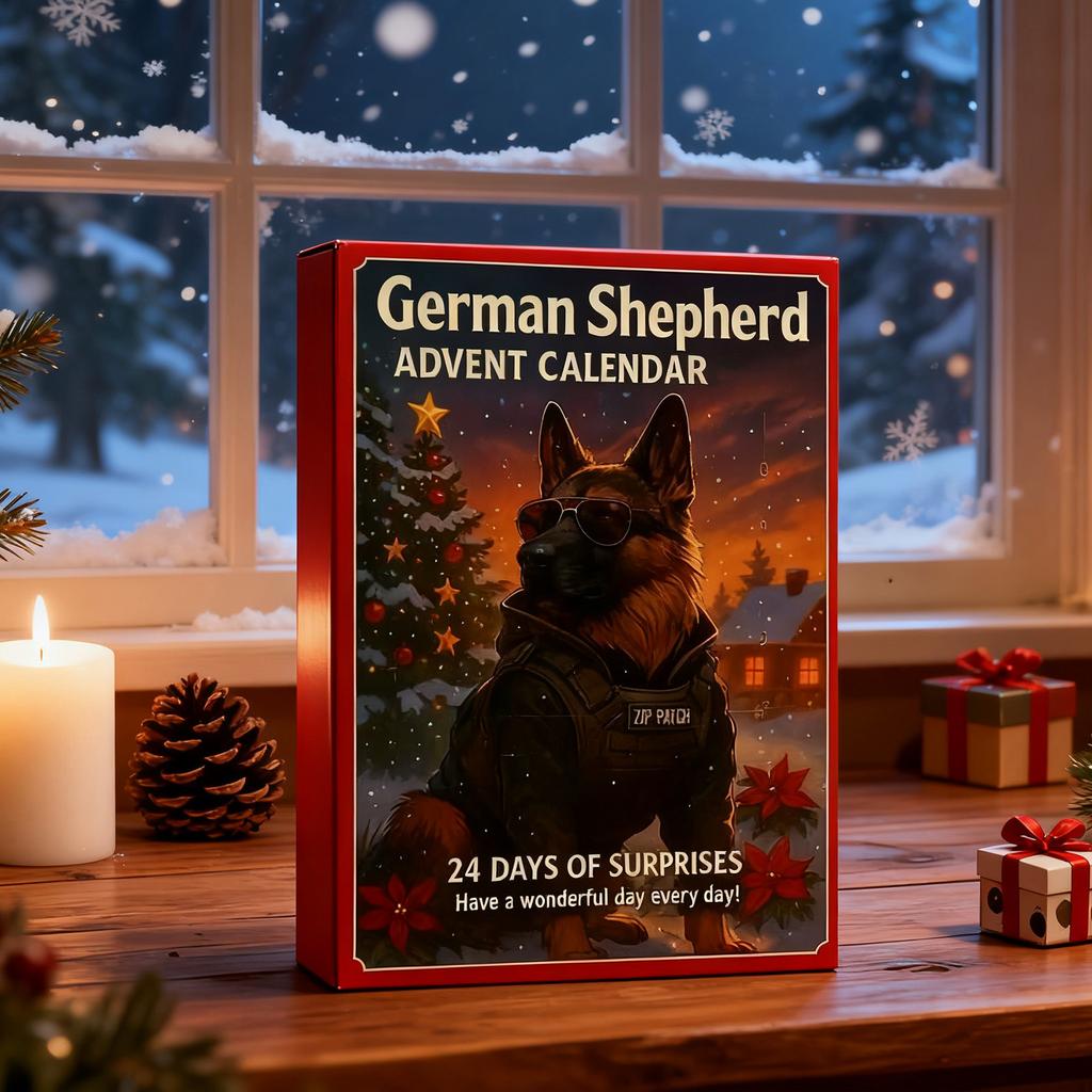 Deutscher Hunde-Adventskalender Tage - Acryl-Countdown-Kalender mit Boxen für Hundeliebhaber