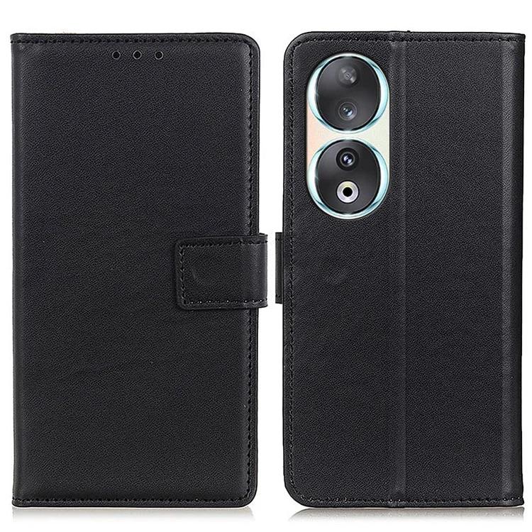 

For Honor 90 Stand Phone Cover Textured PU Leather Wallet Anti-Scratch Smartphone Case