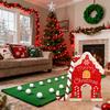 Christmas Gingerbread Golf Game Set W/ Candy Cane Club & 6 Balls Xmas Golf Gingerbread House Kit for Family Holiday Party Decor